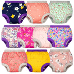 BIG ELEPHANT Potty Training Underwear, 100% Cotton Absorbent Unisex Toddler Pee Pants for Boys & Girls, 2T