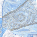 TYHTYM Cinderella Costumes Girl Dress Up Puffy Sleeves Pageant Party Halloween Fancy Ball Gown (2-3T, Blue)