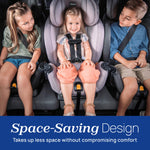 Chicco OneFit Max ClearTex All-in-One Car Seat with LeverLock Installation, Slim Design, Convertible Car Seat, Seat for Infants and Children 5-100 lbs, Ash/Grey