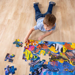 Melissa & Doug Underwater Ocean Floor Puzzle, 48 pc Jumbo Jigsaw Puzzle, Educational Screen Free Activity for Toddler, Preschoolers and Kids Ages 3+ (2 x 3 Feet) - FSC Certified