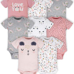 Gerber baby-girls 8-pack Short Sleeve Onesies Bodysuits