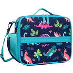 Wildkin Kids ECO rPET Insulated Lunch Box – Keeps Food Hot or Cold, Easy-Clean Lining, Mesh Pockets & BPA-Free – Boys & Girls, Ideal for School, Travel & Daycare – Dino Pals