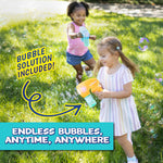 Light Up Bubble Blaster – Auto Bubble Blower for Kids, Outdoor Summer & Pool Party Toy (Includes 4oz Solution, Receive One Blaster - Color at Random)