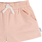 Gerber Baby Girls' Toddler 3-Pack Pull-On Knit Shorts, Grey/Pink/Black, 2T