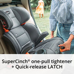 Chicco KidFit ClearTex Plus 2-in-1 Belt-Positioning Booster Car Seat, Backless and High Back Booster Seat, for Children Aged 4 Years and up and 40-100 lbs., Drift/Grey
