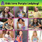 PURPLE LADYBUG 150 Rainbow Scratch Art Mini Notes - Arts and Crafts Supplies, Fun & Colorful Scratch Paper for Kids & Teens Gift, Activities for Summer, Wedding, Birthday Party, Travel, Camping