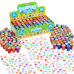 JOYIN 100 Pcs Assorted Stamps for Kids Self-Ink Stamps (50 Different Designs, Dinosaur, Zoo Safari Stampers) for Party Favor, Carnival Prizes, School Classroom Gift Stuffers, Treasure Box Toys