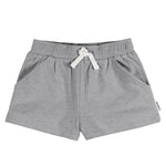 Gerber Baby Girls' Toddler 3-Pack Pull-On Knit Shorts, Grey/Pink/Black, 2T