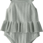 Little Planet by Carter's Girl Organic Cotton Bubble, Meadow Green, 9M