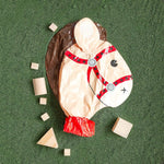 3 Pieces Inflatable Stick Horse Inflatable Horsehead Stick for Theme Party Decoration, 37 Inches