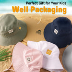 FURTALK Baby Sun Hat Smile Face Toddler Boys Girls Bucket Hat 0-5 Years Kids UPF 50+ Sun Protection Summer Hats