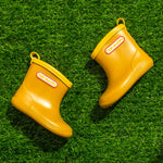 Tree Grandpa Yellow Toddler Rain Boots Size 5 Baby Waterproof Shoes Kids Rain boots for Boys Girls with Easy on