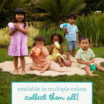 Infantino My 1st Tumbler, Silicone Sippy Cup with Straw & Handle, Spill-Resistant, for On-the-Go, BPA-Free Transition Cup, Lilac