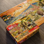 Melissa & Doug African Plains Safari Jumbo Jigsaw Floor Puzzle (100 pcs, Over 4 feet Long)