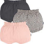 Gerber Baby Girls' 3-Pack Bubble Shorts