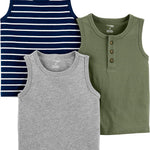 Simple Joys by Carter's Baby Boys' 3-Pack Muscle Tank Tops