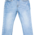 CULTURA Baby Boys Toddler Jeans, Elastic Waist Slim Wash Basic Stretch Denim Pants Jeans for Boys, Light Blue - Stretch Denim, 2T