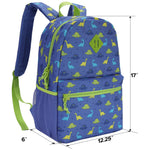 SUPRANICE 24-Pack 17" Elementary Bulk Backpacks for School, Bulk Printed Bookbags for Boys and Girls Ages 5-11, Assorted Prints for School Drives, Donations, and Giveaways