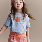 Otter Avenue Neutral Short-Sleeve Relaxed Tee, Blue, 2T