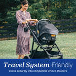 Chicco KeyFit Max ClearTex Infant Car Seat and Base, Rear-Facing Seat for Infants 4-30 lbs., Infant Head and Body Support, Compatible with Chicco Strollers, Baby Travel Gear, Lupine/Purple