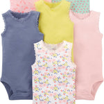 Simple Joys by Carter's Baby Girls' 6-Pack Sleeveless Bodysuit