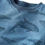 little planet by carter's unisex-baby Baby and Toddler 2-piece Pajamas made with Organic Cotton, Whales, 9 Months