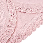 Lilax Baby Girls' Knit Long Sleeve Button Closure Bolero Cardigan Shrug (3-6 Months, Dusty Pink)