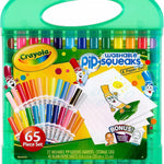 Crayola Pip-Squeaks Washable Marker Set (65ct), Coloring Set, Art Supplies for Kids, Drawing Kit, Kids Travel Activity, Craft Essentials, 4+