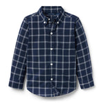 Janie and Jack Tattersall Flannel Shirt, Multicolor, 2T