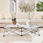 Regalo Extra Long My Cot Portable Toddler Bed - Gray 54x28x12 Inch