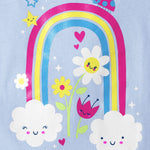 The Children's Place,And Toddler Girls Short Sleeve Graphic T-shirt 3-pack,Baby-Girls,Alaphabet/Numbers/Over the Rainbow,3T