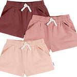 Gerber Baby Girls' 3-Pack Knit Shorts