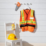 Melissa & Doug Construction Worker Role Play Costume Dress-Up Set (6 pcs) Frustration-Free Packaging - Pretend Construction Worker Outfit, Construction Worker Costume Set For Kids, Toddlers Ages 3+