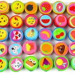 TINYMILLS 50 Pcs Emoticons Stamps for Kids – Self-Inking Emoticons Assorted Stampers (50 Different Designs), Emoji Birthday Party Favors, Piñata Fillers, Game Prizes, Classroom Rewards, Teacher Stamps