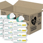 Pampers Baby Wipes, Sensitive, Water Based Wipe, Clinically Proven, Hypoallergenic, and Unscented for Babies, 336 Wipes Total (4 Flip-Top Packs)