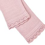 Lilax Baby Girls' Knit Long Sleeve Button Closure Bolero Cardigan Shrug (3-6 Months, Dusty Pink)