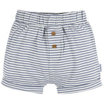Gerber Baby Unisex 3-Pack Pull-On Knit Short, Navy/Oatmeal/Stripe, 3-6 Months