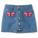 Gymboree,Girls,and Toddler Denim Skirt,Chambray,3 Years