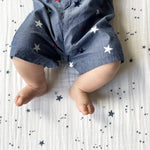 Little Unicorn Premium Crib Sheet | Breathable & Super-Soft Muslin Fabric (Shooting Stars)