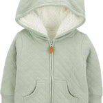 Simple Joys by Carter's Baby Hooded Sweater Jacket with Sherpa Lining