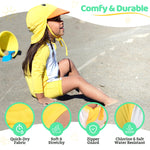 Cuddle Club UPF 50+ Baby Sunsuit with Sun Hat for Newborns, Infants & Toddlers, Sun Protection Rashguard & Swimsuit