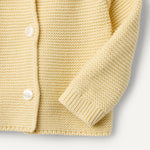 Amazon Essentials x Sofia Grainge Unisex Babies' Peter Pan Collar Sweater Jacket, Butter Yellow, 24 Months