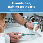Dr. Brown's ToothScrubber Toddler Toothbrush Set, Monster with Strawberry Flavor Toothpaste