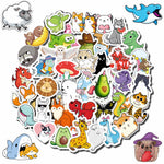 STICKZOO 100 PCS Water Bottle Stickers for Kids Waterproof Cute Stickers for Water Bottles No Duplicates Animal Stickers for Kids Laptop, Water Bottle, Party Favor & Classroom Reward