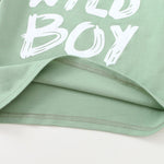 Kucnuzki Baby Boy Clothes 12-18 Months Baby Boy Outfit Toddler Boy Short Sleeve Graphic Tees Green T Shirts Boys Shorts Set Boys' Clothing Sets