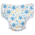green sprouts Baby Toddler Eco Snap Swim Diaper - White Seashells - 18mo