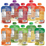 Happy Baby Organics Stage 2 Baby Food Pouches, Gluten Free, Vegan & Healthy Snack, Clearly Crafted Fruit & Veggie Puree, Fruit & Veggie Variety Pack, 4 Ounces (Pack of 10), Amazon Exclusive