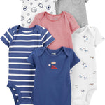 Simple Joys by Carter's Baby Boys' 6-Pack Short-Sleeve Bodysuit