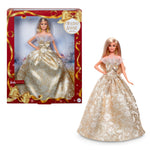 Barbie Holiday Barbie Blonde Signature Black Pretend Doll House Pretend Play 6 Years and Up Gold JBH95