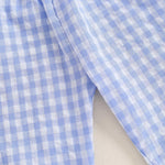 Kids Toddler Boys Girls Gingham Pants Elastic Waist Plaid Loose Baggy Trousers Casual Spring Fall Bottoms Sweatpants (C-Blue, 12-18 Months)